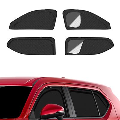 DG5 Type Mesh Sunshade Light WRV DG5 Type Side Sun Insect Magnetic Car UV Driver and Passenger Interior 4 Panels WR-V Vehicle-Specific Curtains,