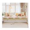 High-End Luxury Bay Window Cushion Set with Valance - Non-Slip & Machine Washable