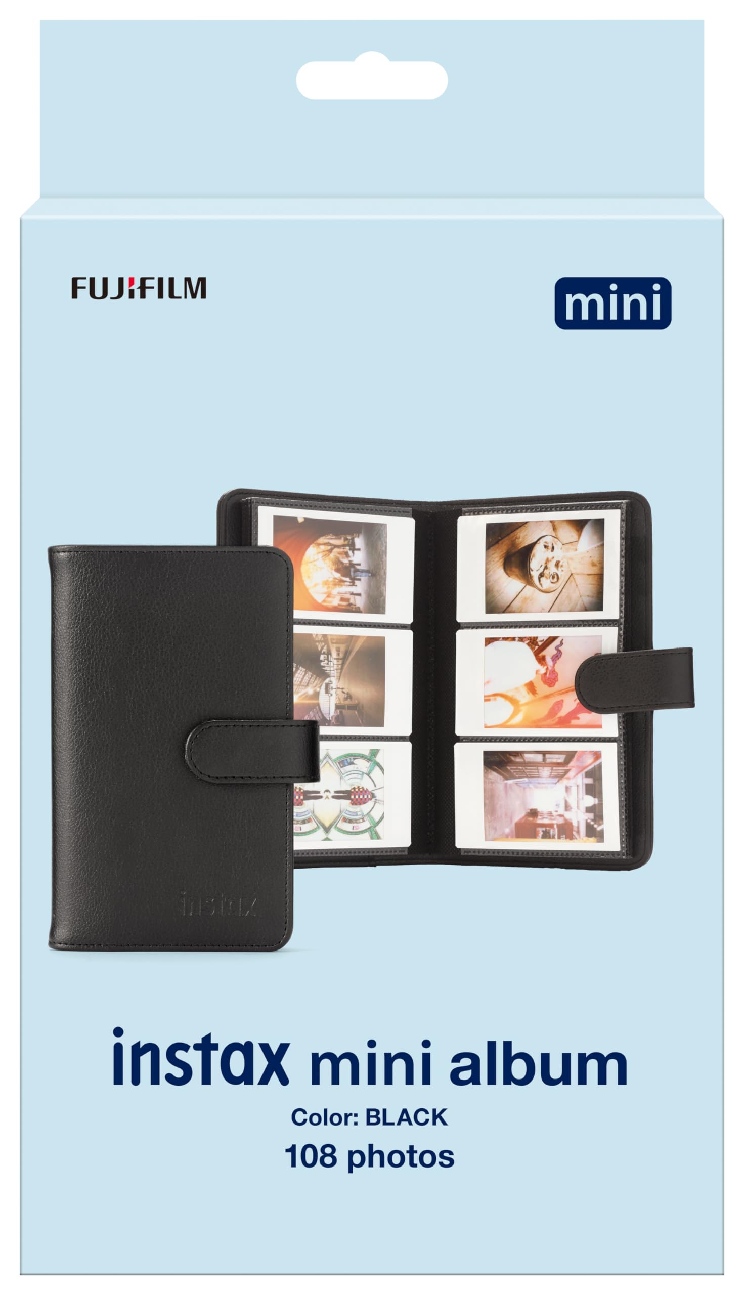 

Fujifilm INSTAX mini Album, Holds 108 Films, Compatible with INSTAX mini 99 and INSTAX mini 108, Black