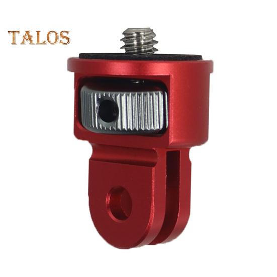 

Крепление для штатива камеры для адаптера GoPro, регулировка на 360 градусов, адаптер для винтов 1/4-20 для GoPro Hero12/11 для Insta360 красный/серый