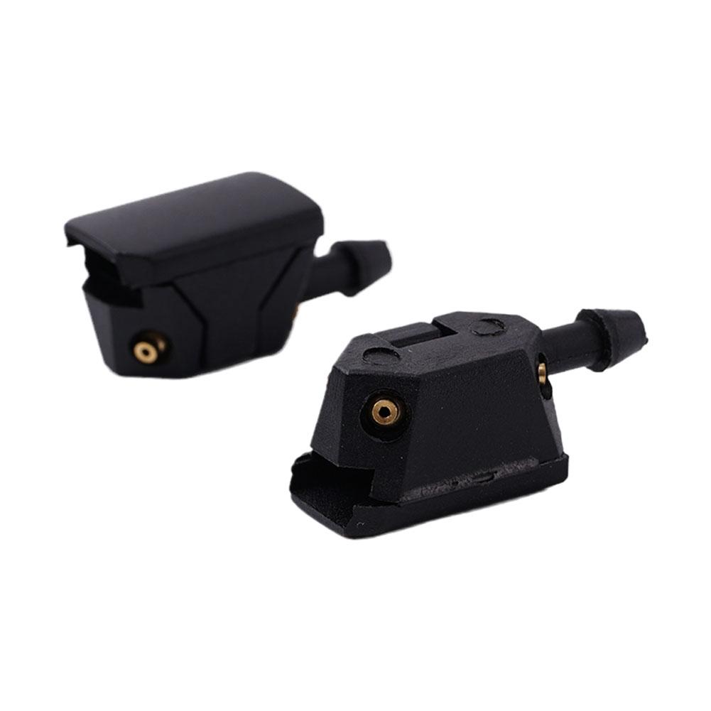 

2 шт. универсальные автомобильные форсунки для мытья лобового стекла, стеклоочистители, форсунки, установленные на 8-мм 9-мм рычаге, регулируемые в 4 направлениях, обновление чёрный