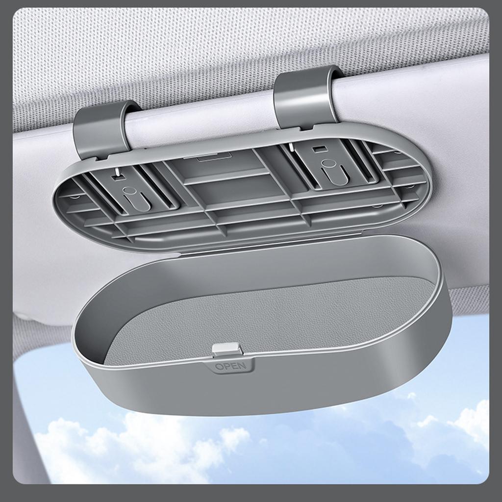 Car Sunglasses Case, Car Sun Visor Sunglasses Case, Multi-functional Sunglasses Clip, Convenient Storage For Glasses/cards And Receipts.