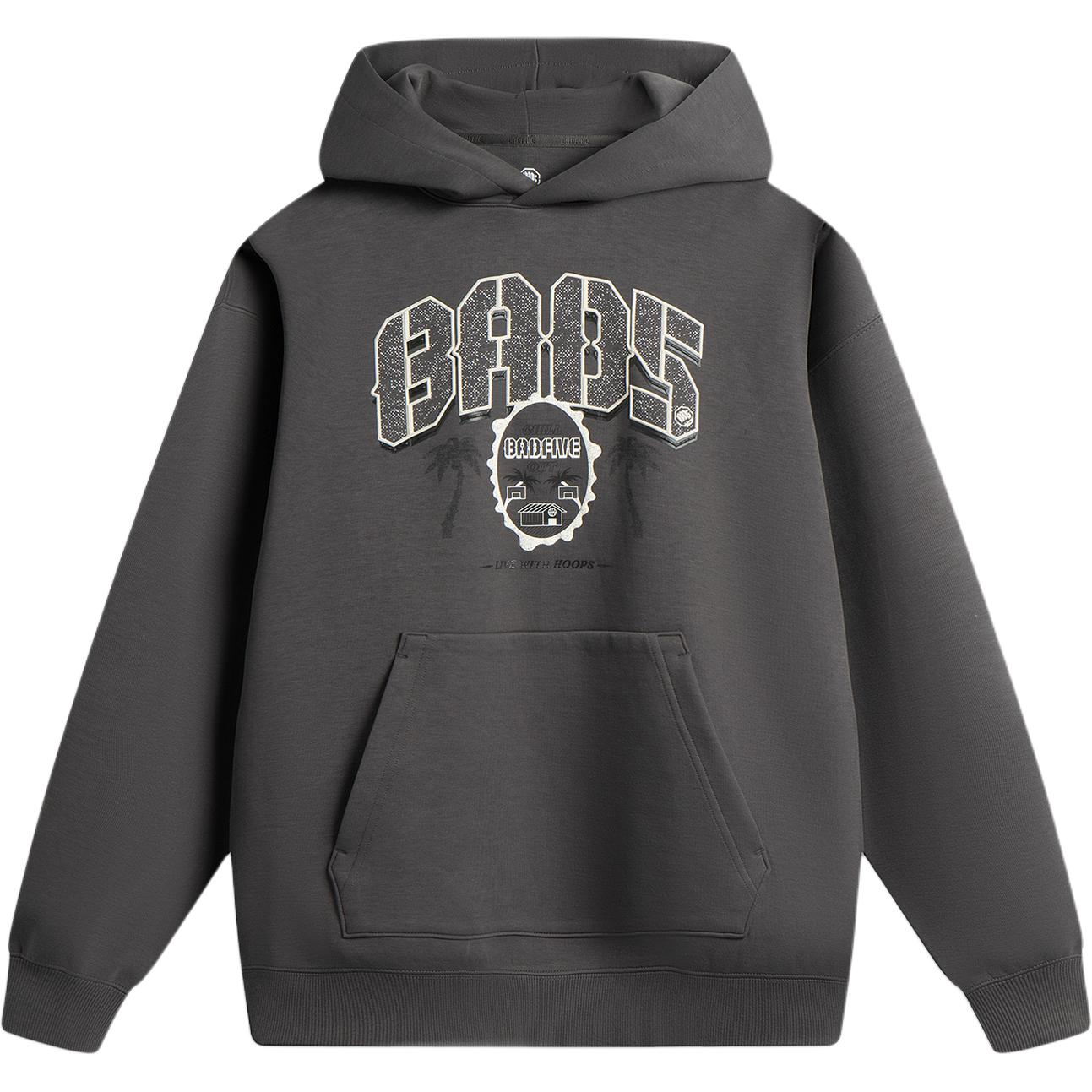 Li-Ning Unisex Fashion Series Crew Neck Sweatshirt Dark Grey AWDV317-9 M