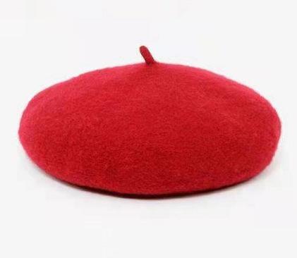 Style Ins Couleur Unie Fournitures pour Animaux Chapeau en Laine Peintre Accessoires pour Chiens Béret Mini Décoration Couvre-chef pour Photo