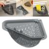 Magnetic Draining Triangular Filter Corner Drainer Rack Food Catcher Stopper Anti Clogging Kitchen Gadget Accessories