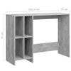 Vidaxl Laptop-Schreibtisch, Beton-Grau, 102,5 X 35 X 75 Cm