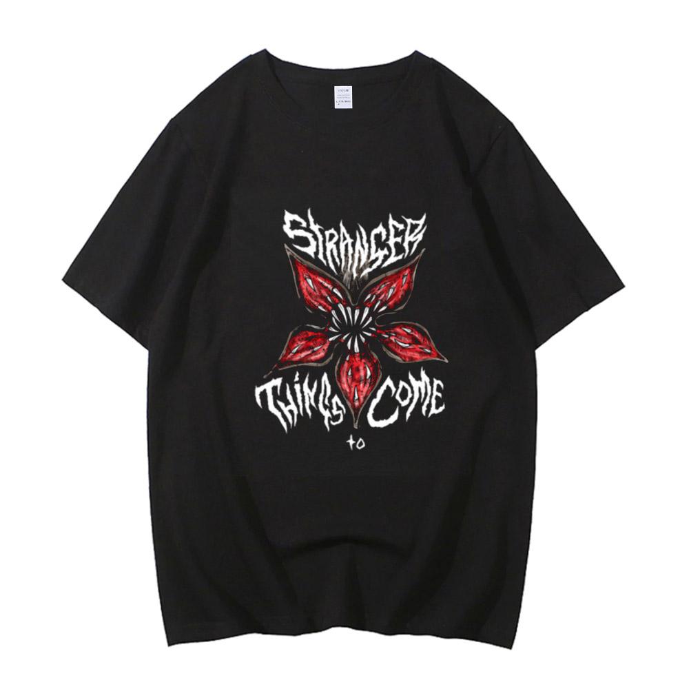 Eddie Munson The Demogorgon T Shirt Men Women Cannibal Flower Monster Hawkins High Street High Quality Cotton Tshirts