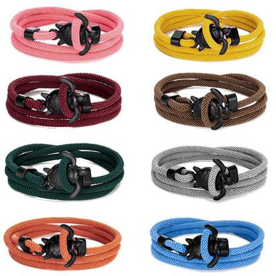 Ocean Series Black Turtle Multi-Circle Adjustable Bracelet Couple Beach Wind Sailing Rope Hand Rope