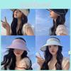 Empty Summer Women Top Hat Large Eave Uv Resistant Sunshade Sun Hat Protection