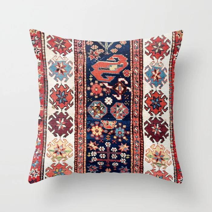 Ethnic Style Pattern Square Polyester Pillowcase, Sofa Living Room Decorative Cushion Cover, Bedroom Bedside Pillow Cover