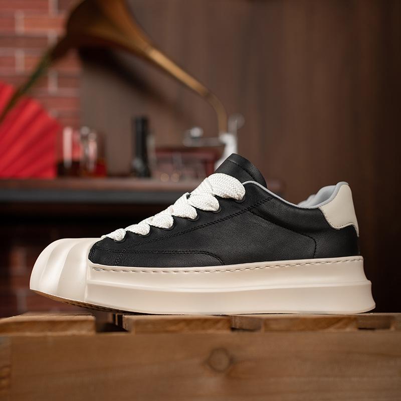 Shell head men's shoes trendy shoes spring new men's shoes versatile casual shoes men's platform lightweight board shoes white shoes