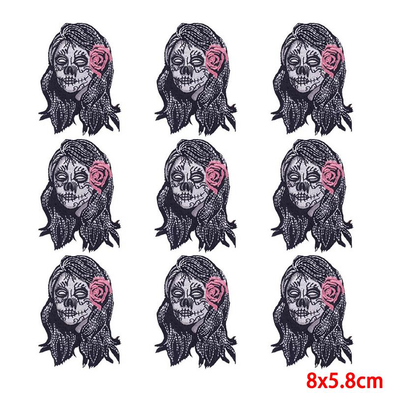 10 Pcs/lot Wholesale Embroidery Patch Iron On Patches For Clothing Patches On Clothes Jackets Decor Applique Sew Supplies