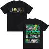 Anime Jojo Bizarre Adventure Steel Ball Run Gyro Zeppeli T Shirts Unisex Summer Cotton Short Sleeves Unisex Outdoor Recreation