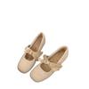 Inner Height Increase Pink Mary Jane Fluffy Shoes Women's Shoes 2025 Autumn and Winter Warm Cotton Shoes Bow Pearl Cotton Shoes