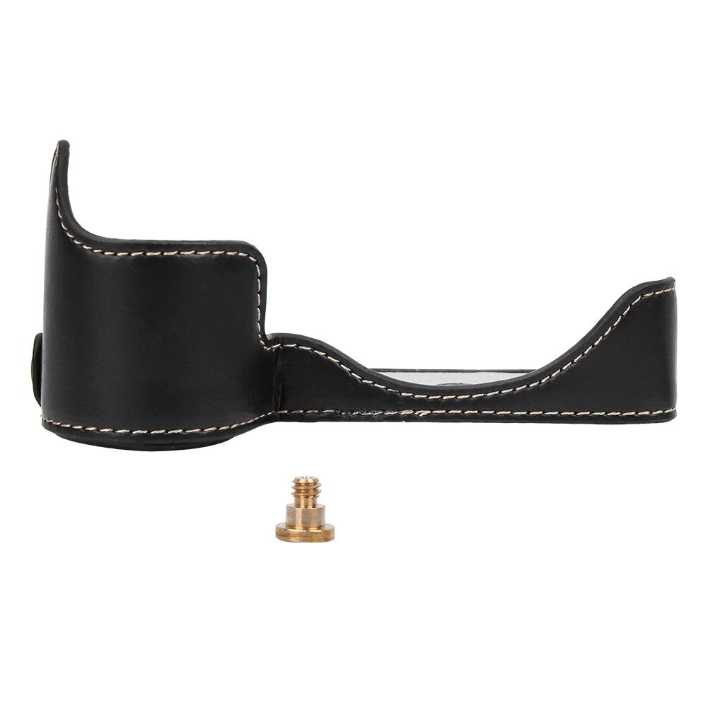 PU-lær Halvkropps Kameraveske Deksel Beskytter for Nikon Z6 Z7(svart)