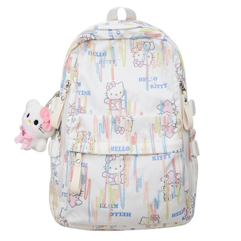Comfortable And Versatile School Backpack For Middle And High School Students With Trendy Designs Kitty