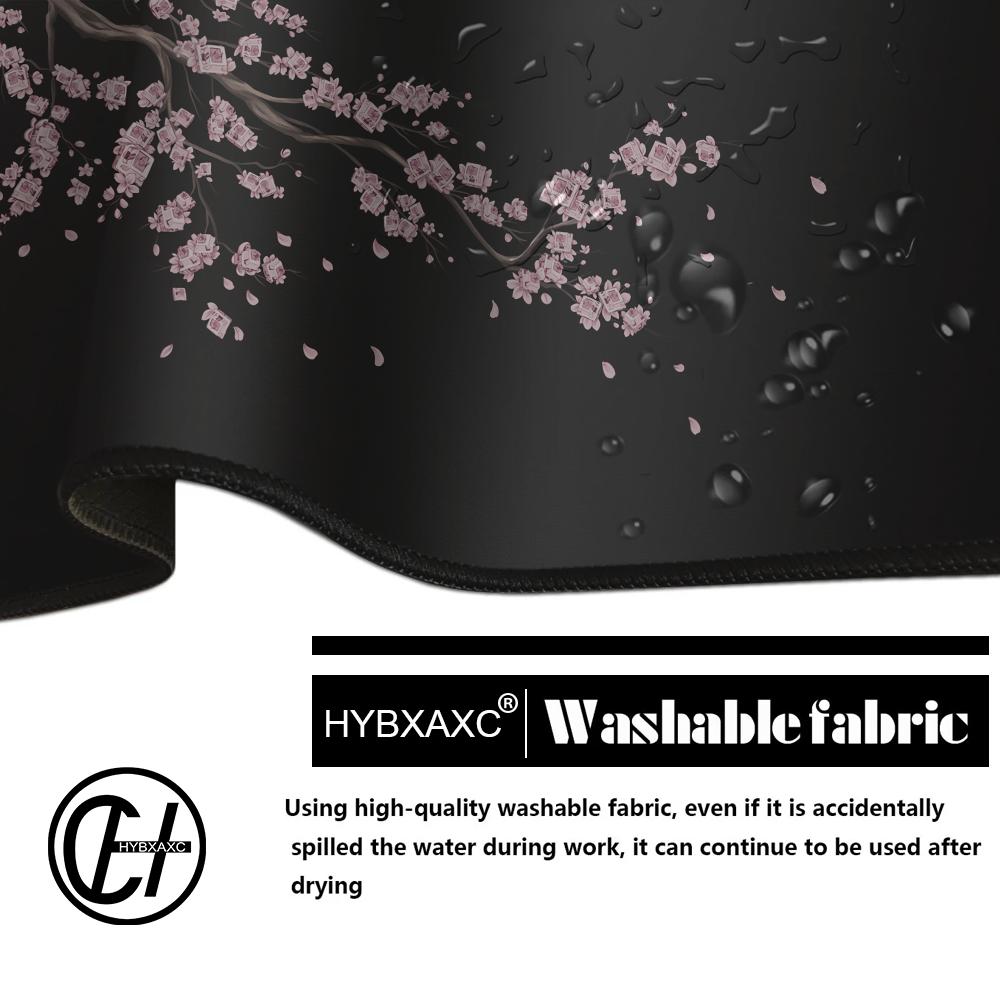 600x300 Japan Cherry Blossom Mouse Pad Gray Desktop Sakura Mousepad Anime Office Carpet Gamer Keyboard Computer Desks HYBXAXC