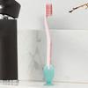 Tooth Brush Stand Dustproof Silicone Fish Shape Toothbrush Stand Multifunctional Toothbrush Protective Cover With Suction Cup