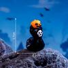 12PC Halloween Ornament Cartoon Witch Ghost Pumpkin Figurine Micro Landscape Dollhouse Model Car Interior Desktop Decoration