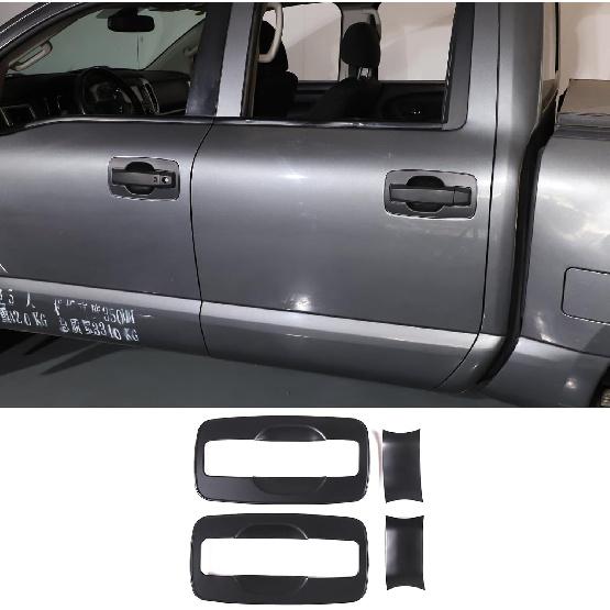 

Car Exterior Door Handle Bowl Sticker Covers Compatible with Nissan Titan 2016-2023, Door Bowl Protector Trim Cover, Door HandleCup Anti-Scratch матовый черный