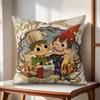 OOver The GGarden WWall Cushion Cover Natural Linen Organic Fabric DoubleSided Printing Couch Pillow Covers Home Decor
