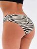 Sexy Women's String S Low Rise Soft Zebra Pattern Intimeo