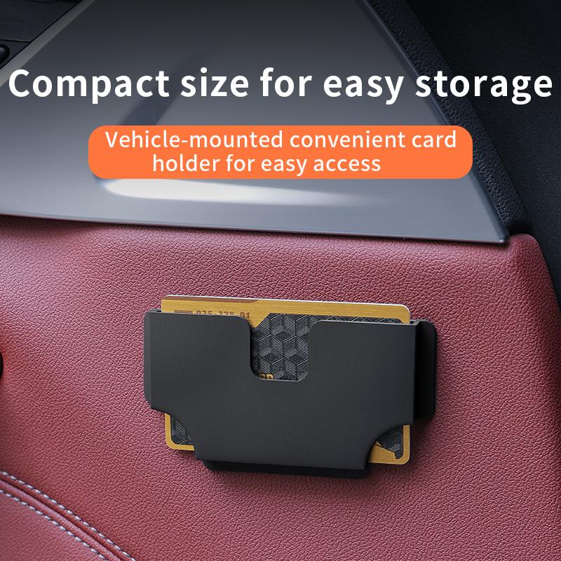 Car card storage clip, car central control card slot, business card holder, card cover, car household dual-use business card hol