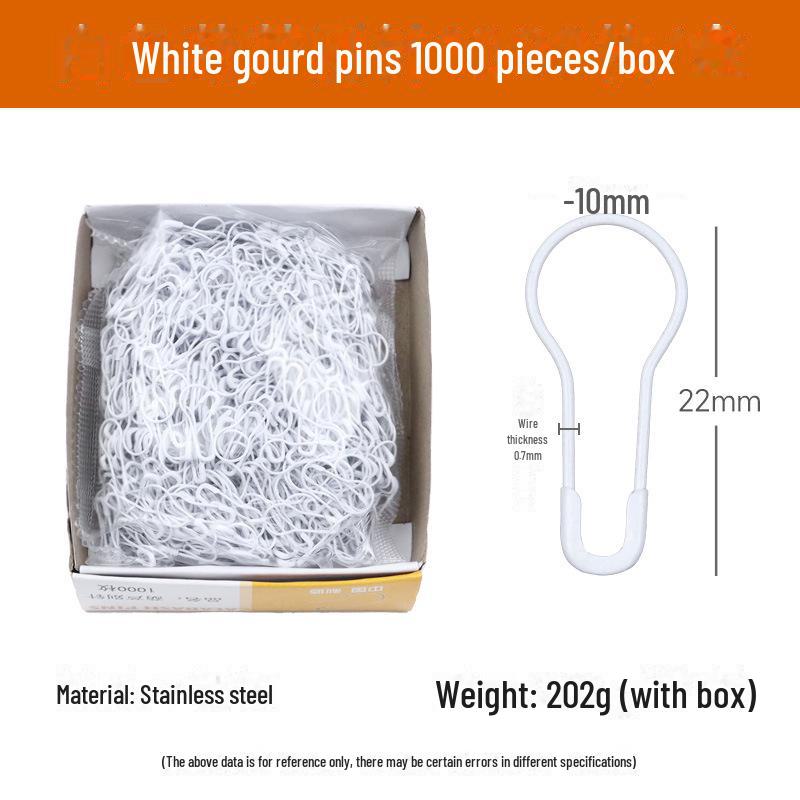 Gourd-Shaped Metal Safety Pins: Iron, Copper, Stainless Steel In Gold, Silver, Black - Clothing Tags/Small Pin Buckles