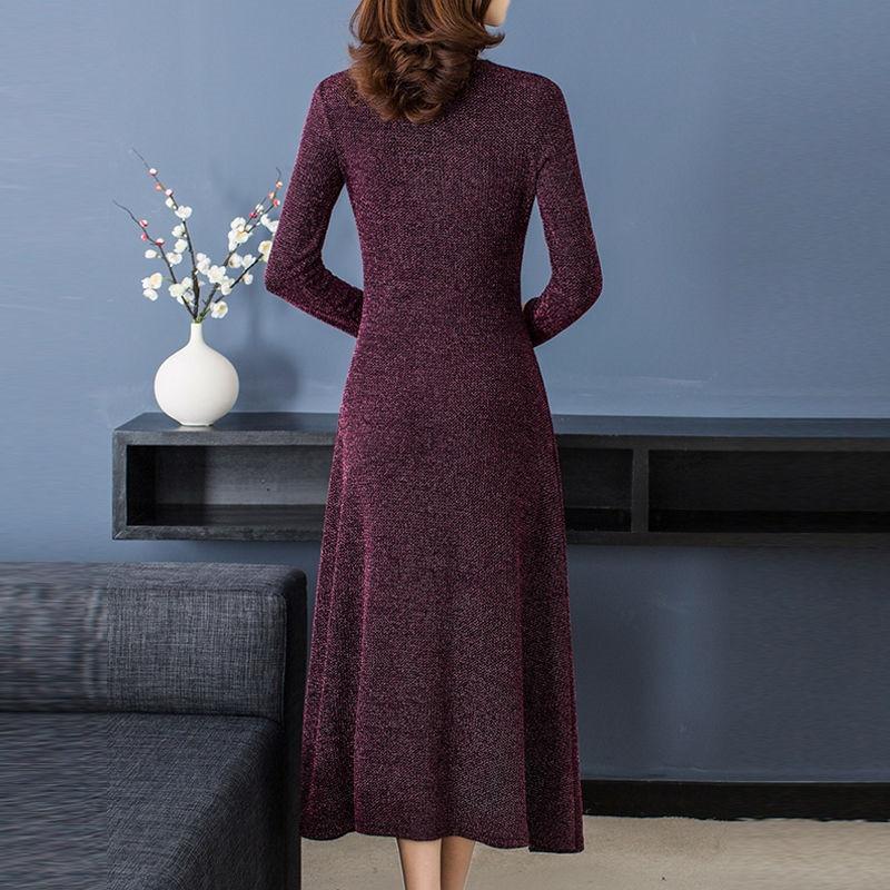 Elegante primavera falso duas peças emendado split vestido feminino com decote em v vestido longo plus size M-5Xl senhoras escritório trabalho vestido de festa