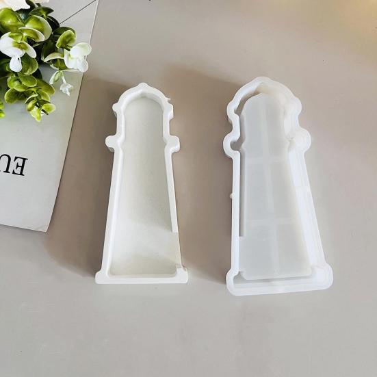 Silicone Lighthouse Mold Resin Plaster Candle Making Mold Summer Beach Theme Handmade Artwork Mold Flexible DIY Craft Tools