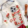 6Pcs Beautiful Flower Flat Stickers Journal Scrapbook Decor Supplies Fresh Plant Waterproof Decals