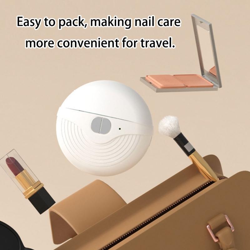 Rechargeable Nail Clippers Grinder With 360Degree Rotating Head 3Speed Mode LED Light For Professional Home Manicures