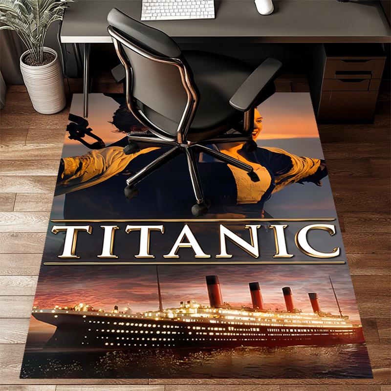1pc Titanic1 Design Printed Area Rug Carpet for Bedroom Living Room Home Decor Rugs Mat Non Slip Mat Rug for Bedside