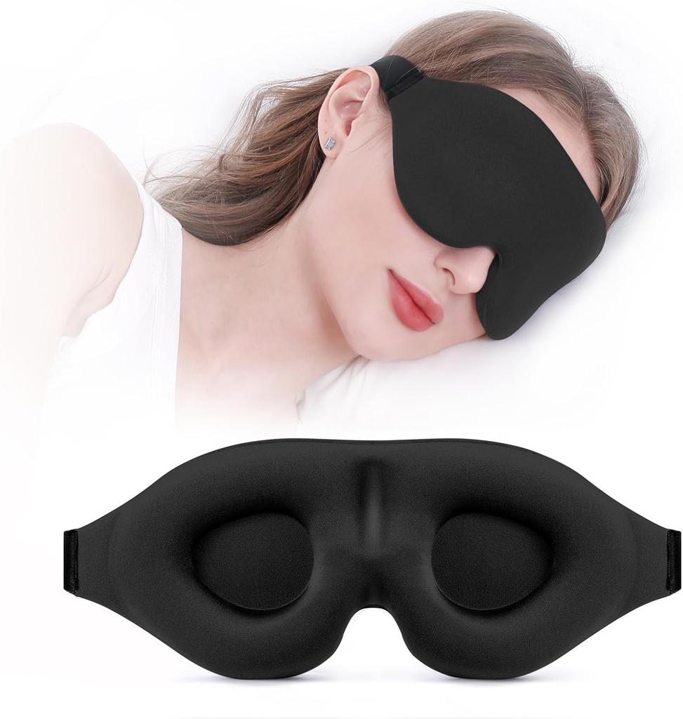 Durable And Safe Sleeping 3D Eye Mask Adjustable Suitable For Men Women Soft Breathable And Relaxing Zero Pressure Night Blindfold