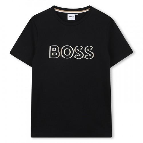 Boss Childrens/Kids Logo Printed Regular T-Shirt