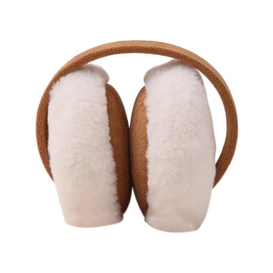 Winter Fuzzy Earmuff Cute Fluffy Faux Fur Earmuff Foldable Furry Ear Warmers for Women Men Girls Boys Jogging Skiing