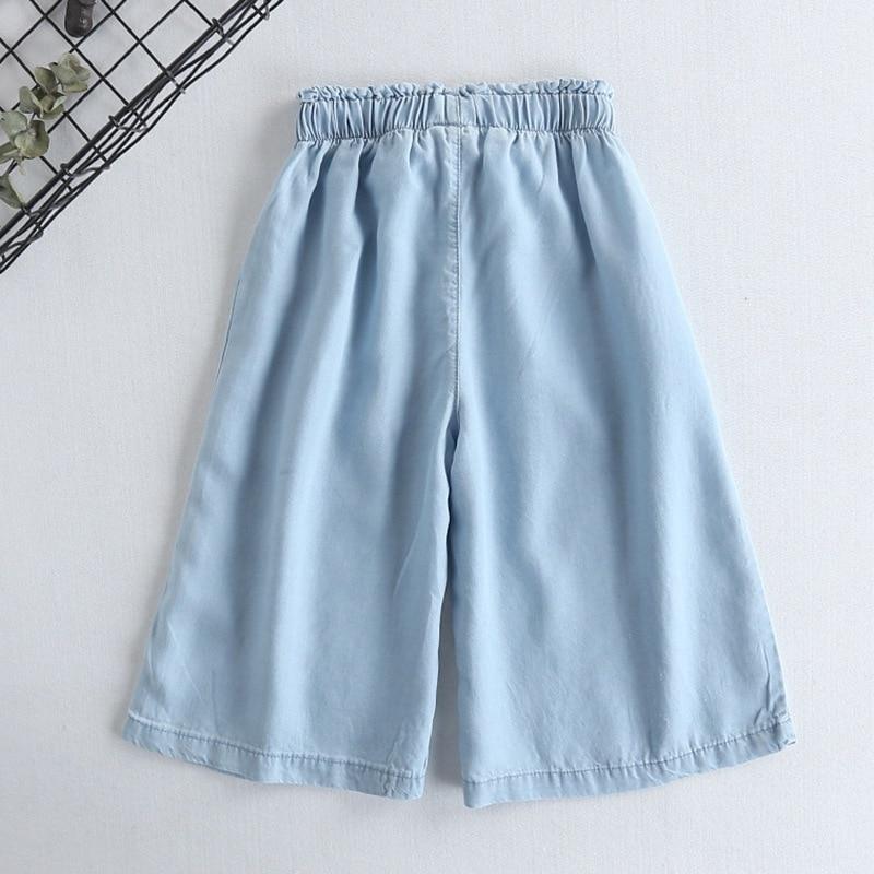 Baby Girl Jeans Pantalones delgados de pierna ancha Bow-Knot Flare  Pantalones cortos de mezclilla Bowknot Elastic Waist Point Jeans Summer Kid  Party Clothing comprar a buen precio — entrega gratuita, reseñas reales
