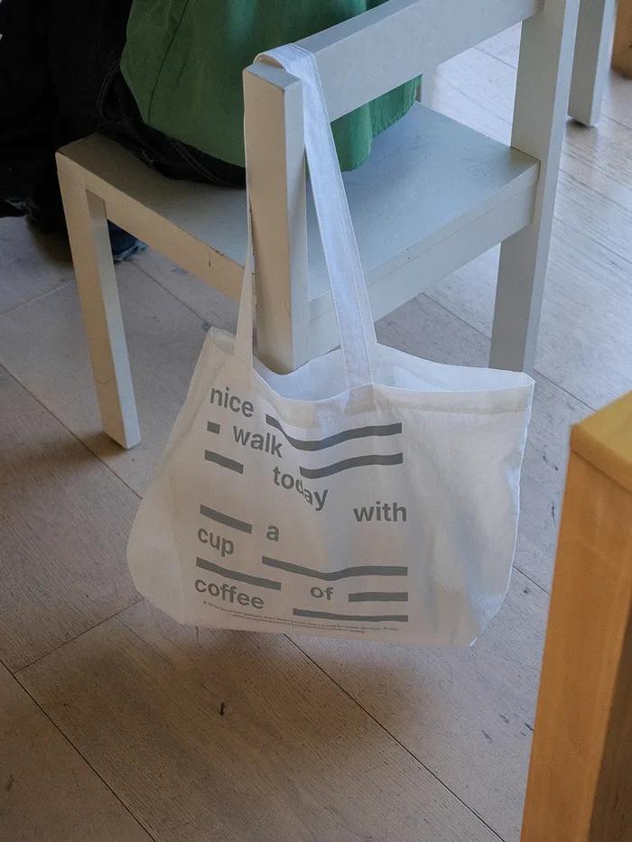 Nice Walk Today Eco Bag_White