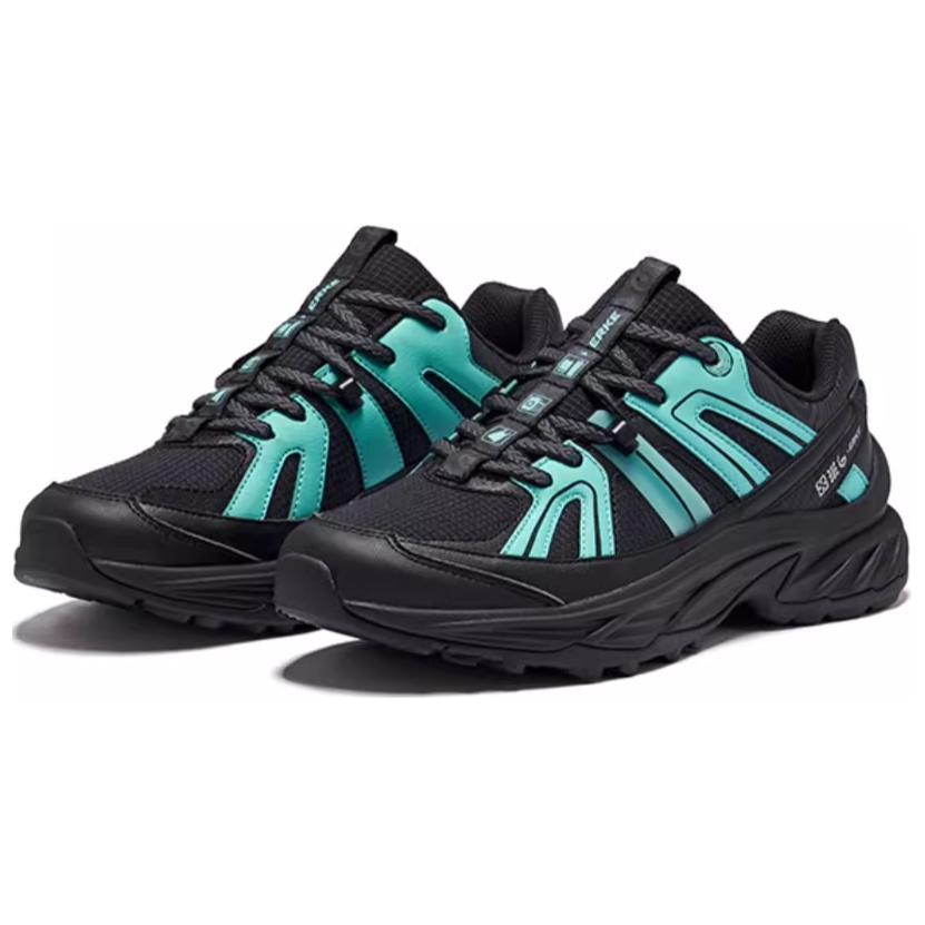 Hongxing Erke Hiking Shoes With Comfortable, Non-Slip, Wear-Resistant, Rebound Fit Men sneaker Black Blue 51124402108-005