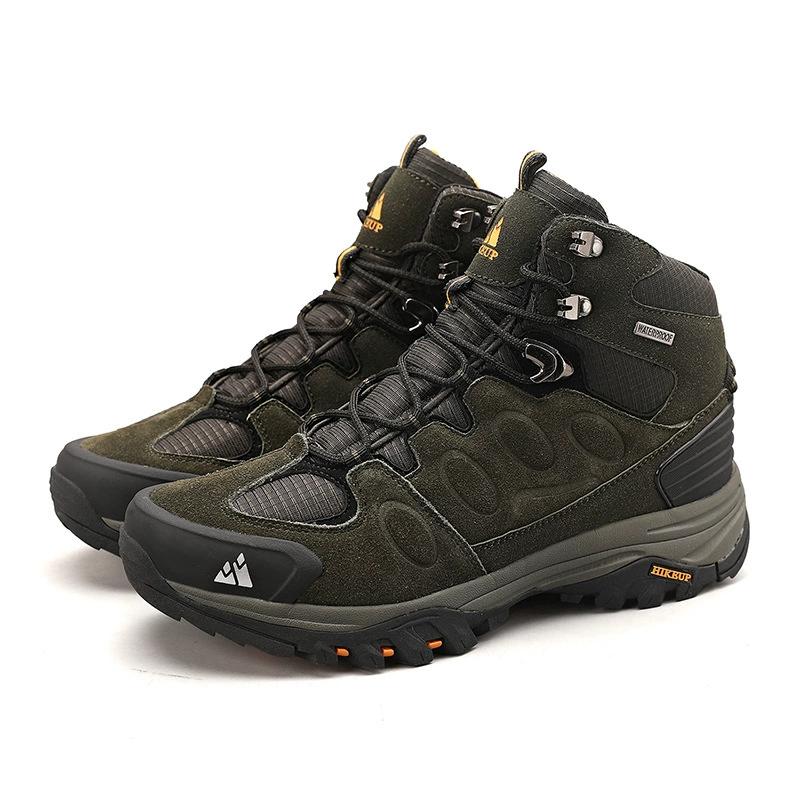 High-Top Men Hiking Boot Winter Outdoor Shoes Lace-Up Non-slip Outdoor Sports Casual Trekking Boots Man Waterproof