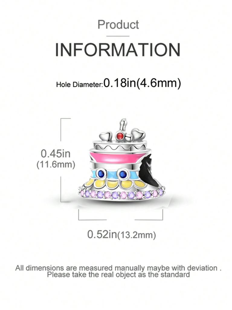 Copper Plated Original Charms Delicious Donut Cupcakes Beads Fit Bracelet Women'S Jewelry Gift