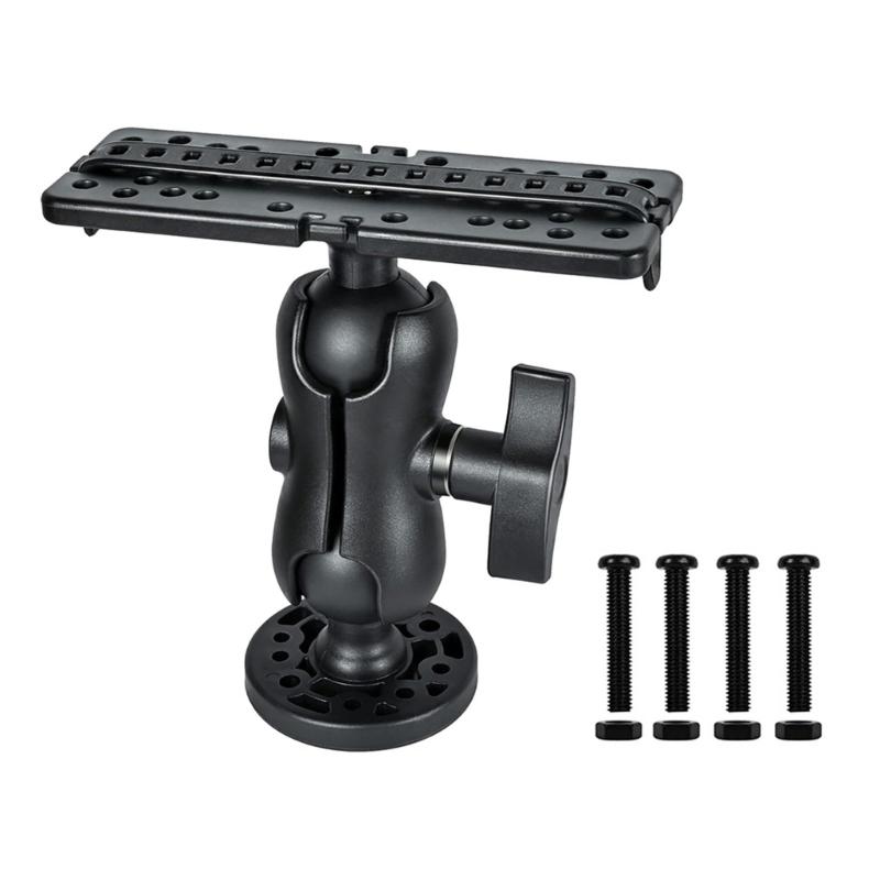 Fish Finder Mount Base Marine Fish Finder Mount Ball Mount Fish Finder Bracket 360 Degrees Rotation Fish Finder Holder 1
