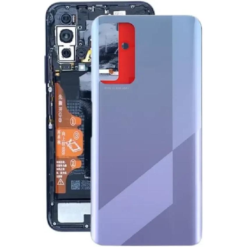 Back Cover for Huawei Honor X10 5G Phone rear housing Replacement Parts серебряный