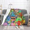 My Singing Monsters Music Game Flannel Throw Blanket Blanket for Bed Travel Lightweight Thin Bedroom Quilt