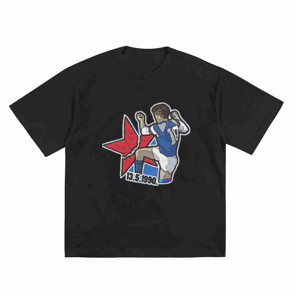 Dinamo Zvezda Vintage Soccer Short Sleeve Tee 100 Cotton Tshirt