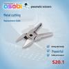 Taiwan Industrial Pneumatic Metal Cutting Scissors S20.1 - Pointed Mouth Air Shear for Copper and Iron Wire