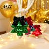 Versatile Decorative Binding Rope Sequined Tree Curtain Tieback, Sparkling Christmas Holder with Gift Wrapping Bows Bow, Drapery Holdback for Holiday
