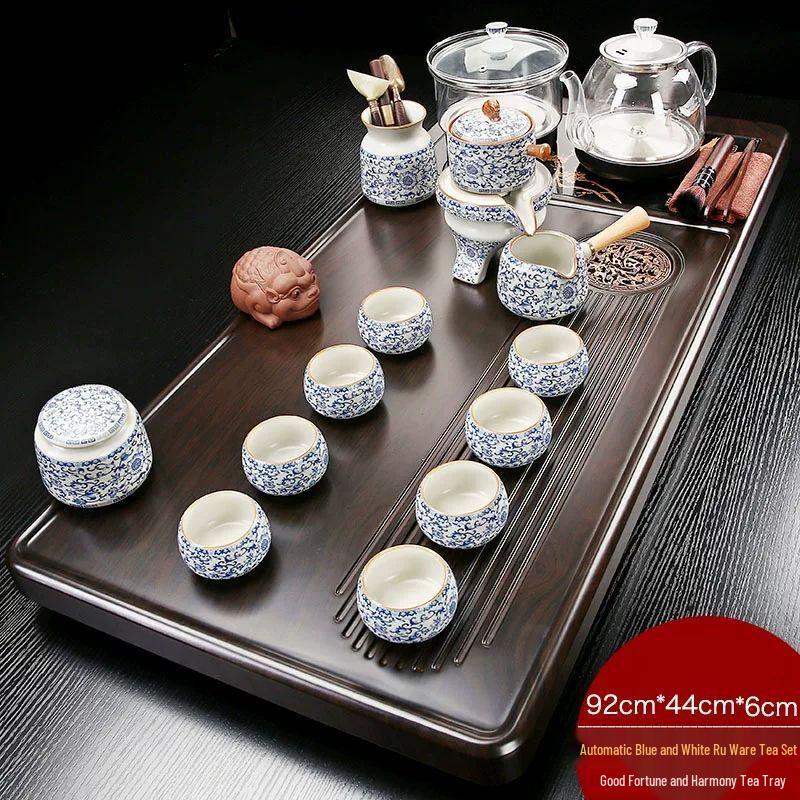 Automatic Solid Wood Kung Fu Tea Tray