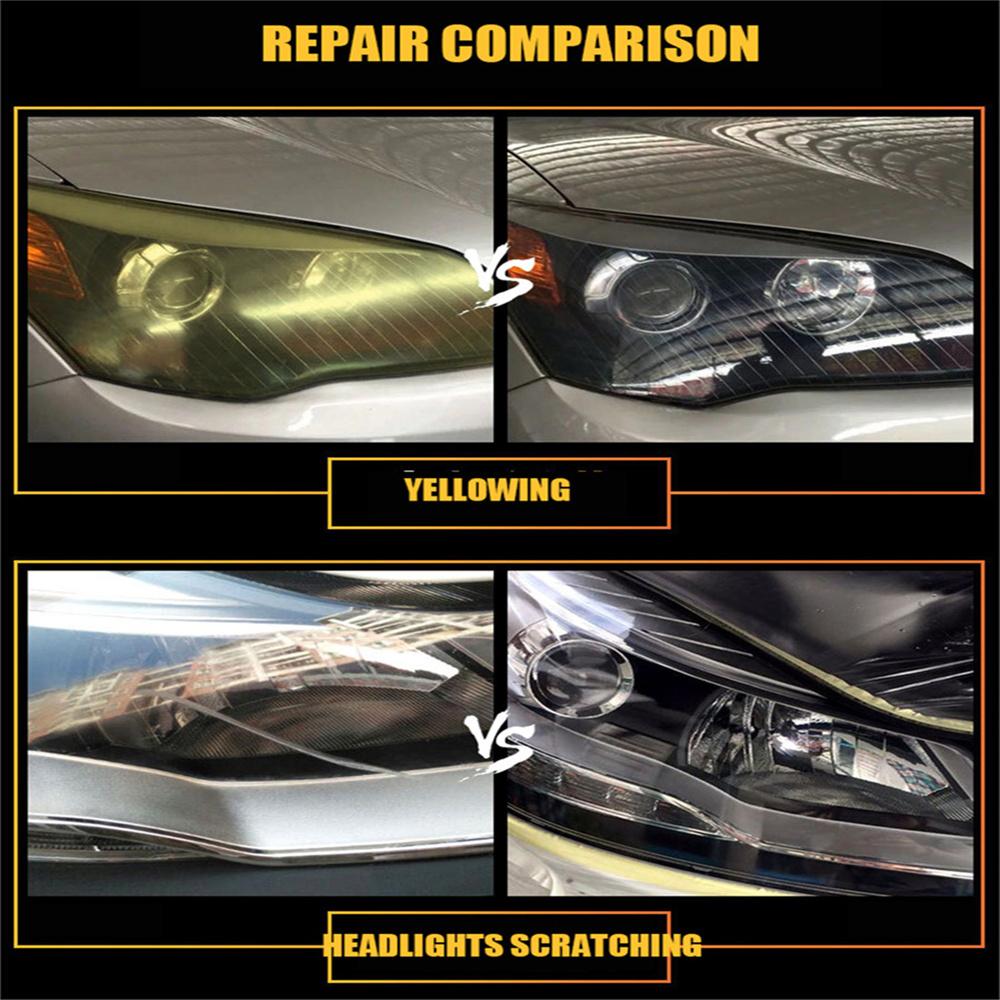 Car Headlight Lens Scratches Yellowing Aging Blurring Cracking Restoration Kit Headlamp Refurbished Atomized Cup