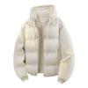 Mens Loose Fit Two-Piece Cotton Puffer Jacket 2026 Winter Casual Fashion Couple Coat